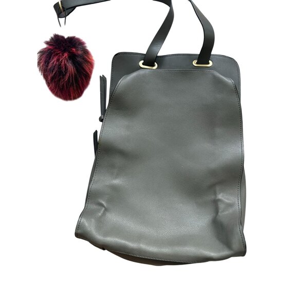 ZARA Gray Unisex Convertible Backpack Shoulder Bag - Picture 6 of 7